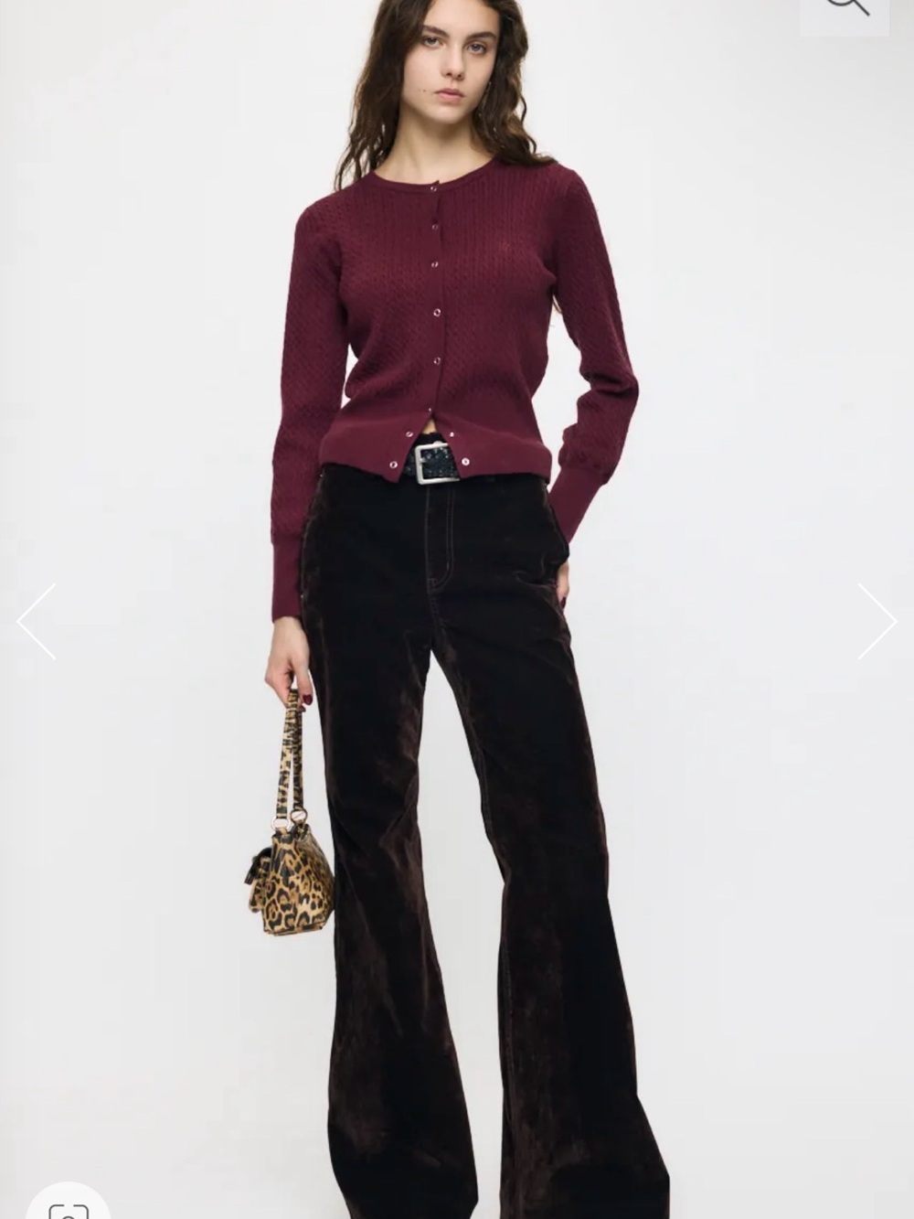 Moussy Black Wide-Leg Velvet Pants
